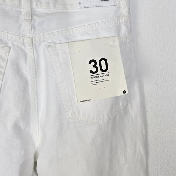 RE/DONE high rise loose long denim Sz 30 NEW - Picture 5 of 8